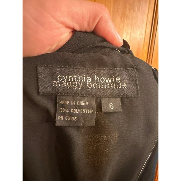 Cynthia Howie Maggy Boutique Ladies Sleeveless Little Black Dress – Neck Tie, 6 - Picture 6 of 6